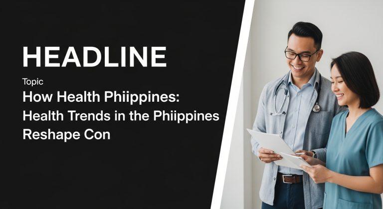 Editorial illustration of health and consumer behavior in the Philippines shopping online