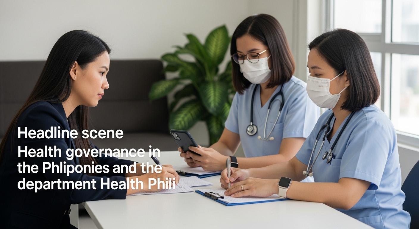 Philippine health policymakers discuss mental health and crisis response in a government briefing.