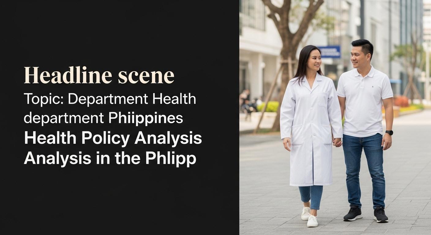 Editorial illustration of health policy planning in the Philippines