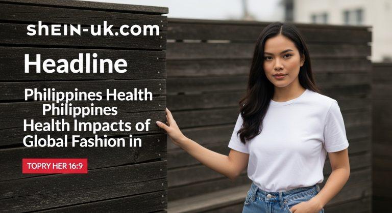 Philippine shopper evaluating clothes with health-themed icons in a store setting.