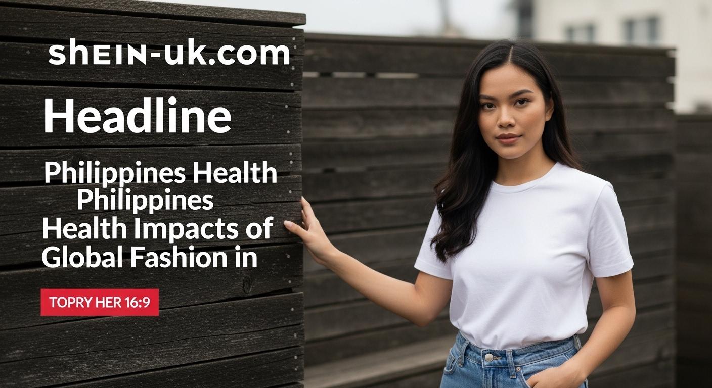 Philippine shopper evaluating clothes with health-themed icons in a store setting.