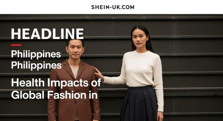 Philippine shopper evaluating clothes with health-themed icons in a store setting.