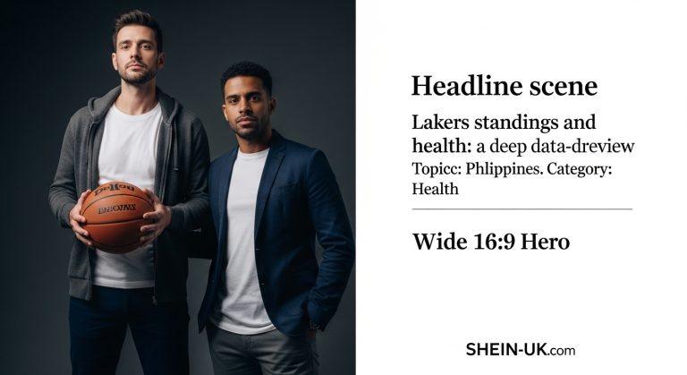 Editorial graphic illustrating Lakers standings alongside health metrics and recovery indicators.