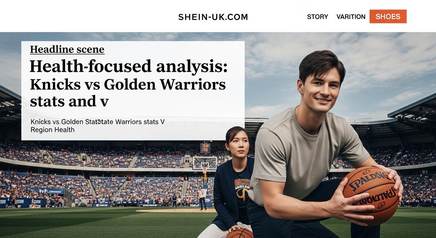 Infographic on knicks vs golden state warriors stats and viewer health insights
