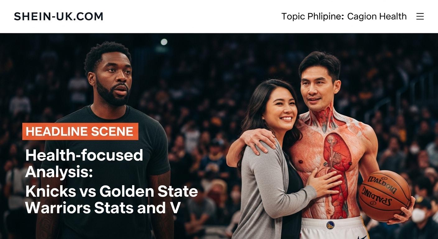 Infographic on knicks vs golden state warriors stats and viewer health insights