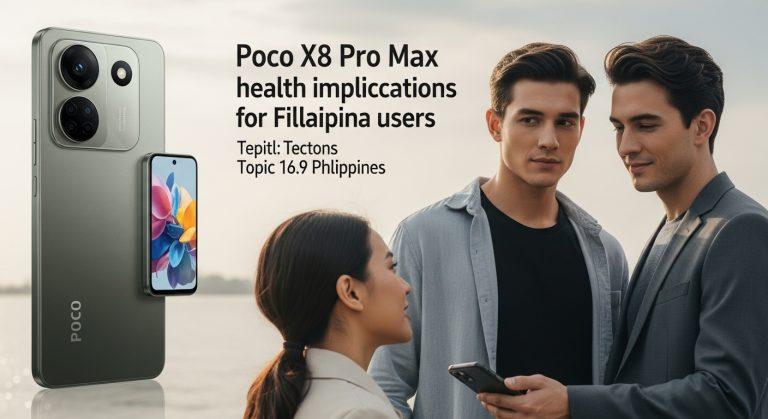 Poco X8 Pro Max smartphone with health and wellness theme for the Philippines audience