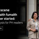 Community members participating in a mental health fundraiser in the Philippines, showing solidarity and support